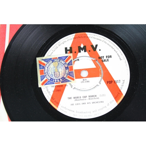 65A - 1966 WORLD CUP - JOE LOSS - THE WORLD CUP MARCH (1966, HMV RECORDS, DEMO PROMO, POP 1517). A