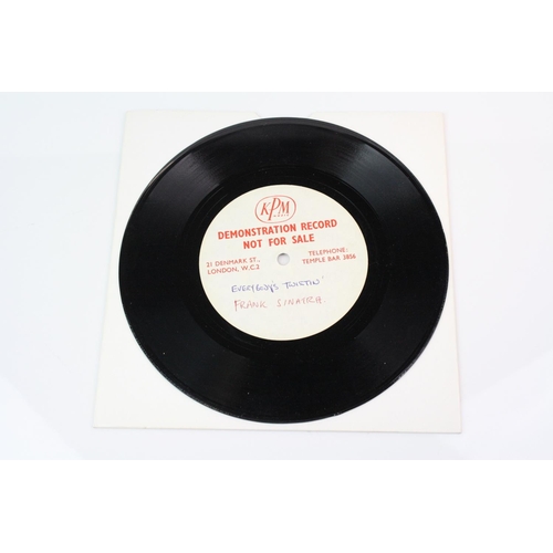 84A - FRANK SINATRA rare UK 1962 ACETATE, Rare UK KPM Music publishing Acetate for Frank Sinatra's 