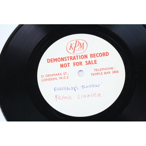 84A - FRANK SINATRA rare UK 1962 ACETATE, Rare UK KPM Music publishing Acetate for Frank Sinatra's 