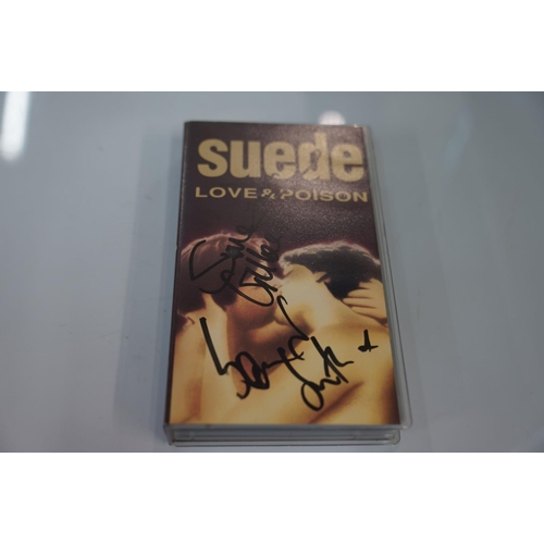 92 - VINYL - SUEDE - PROMO ITEMS / SIGNED ITEMS. 5 RARE SUEDE UK PROMO / SIGNED ITEMS. 1. SUEDE - CAN'T