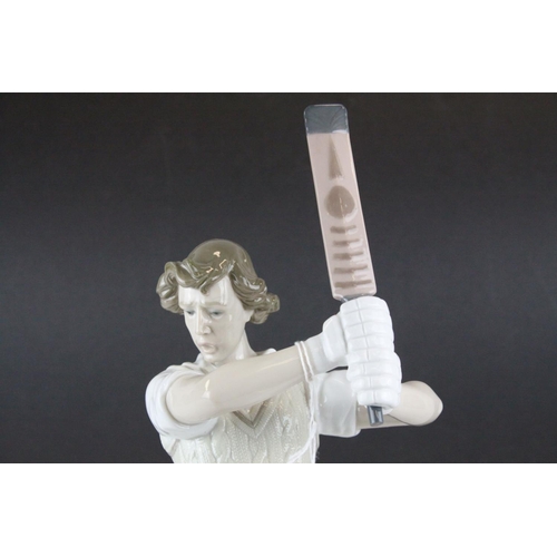 1 - Lladro Cricketer, model 6865, 2002, 41cms high