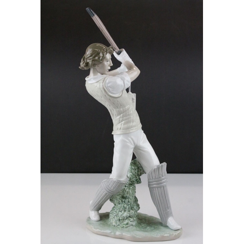 1 - Lladro Cricketer, model 6865, 2002, 41cms high