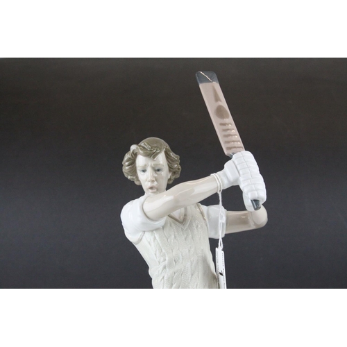 1 - Lladro Cricketer, model 6865, 2002, 41cms high
