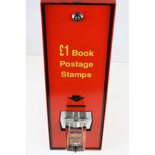 38 - Wall Mounted Post Office Stampbook Dispenser, 44cms high