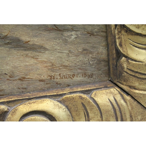 113 - William Luker Snr (1828 - 1905 ), 19th century Oil Painting on Board depicting an Arab Man on a Came... 