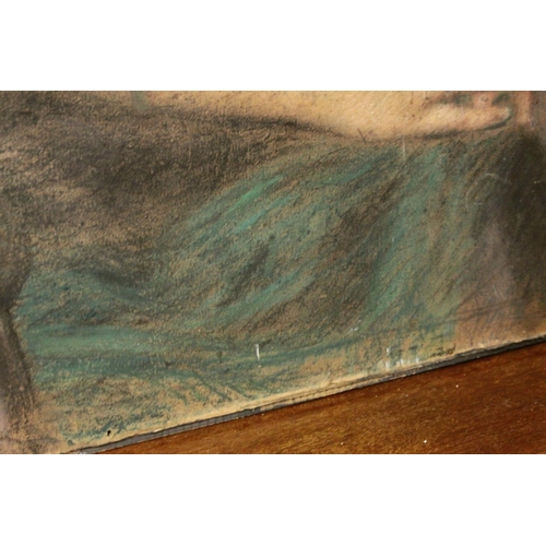 63 - Early 20th century Pastel Three-Quarter Length Portrait of a Seated Lady, indistinctly signed and da... 