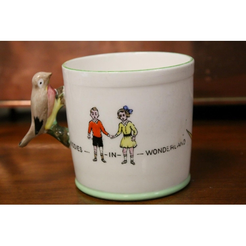 64 - Collection of Child's Nursery Ceramics including Mugs, Bowls, Plates, Egg Cup, makes include Royal D... 