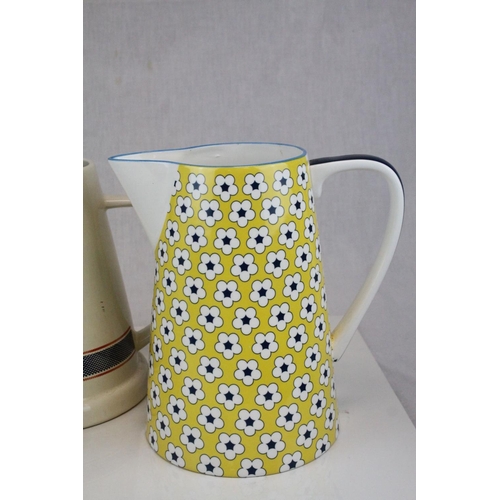 83 - Collection of Four Jugs including Hillstonia, Designer Christopher Vine, Mason Cash, etc