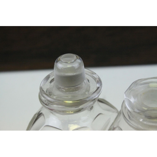 88 - Victorian Rosewood Dressing Box, the hinged lid opening to reveal Silver Plated Fittings, with key, ... 