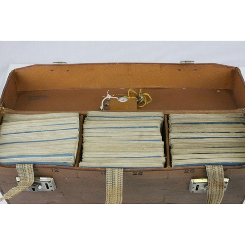 89 - 1920's Leather Cased Set of Bartholomew's Maps of England and Wales, no's 1 to 37, together with map... 