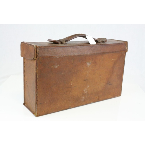 89 - 1920's Leather Cased Set of Bartholomew's Maps of England and Wales, no's 1 to 37, together with map... 