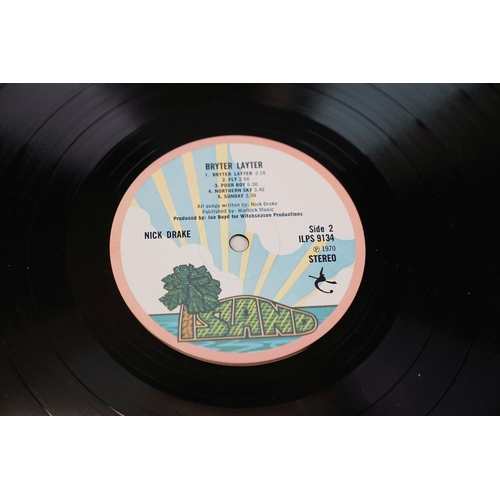 6 - Vinyl - Nick Drake Bryter Later (ILPS 9134) first press with pink rim Island label, Stereo on label,... 