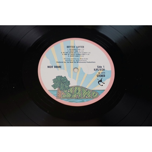 6 - Vinyl - Nick Drake Bryter Later (ILPS 9134) first press with pink rim Island label, Stereo on label,... 