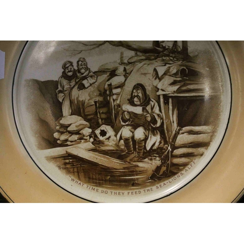 105 - Three Grimwades Bruce Bairnsfather ' Old Bill ' Plates