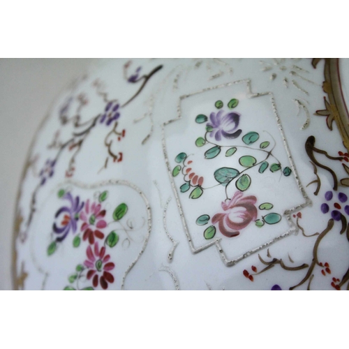 12 - Chinese Export Famille Rose Porcelain Bowl, with floral enamel decoration, 25cms diameter