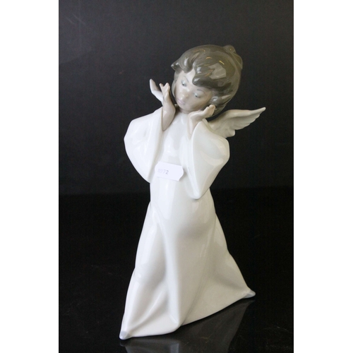 129 - Four Lladro Figures including ' Shh Quiet Puppy ' model no. 4522 and Three Angel Figures