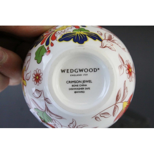 14 - Boxed Wedgwood ' Crimson Jewel ' Tea Bowl