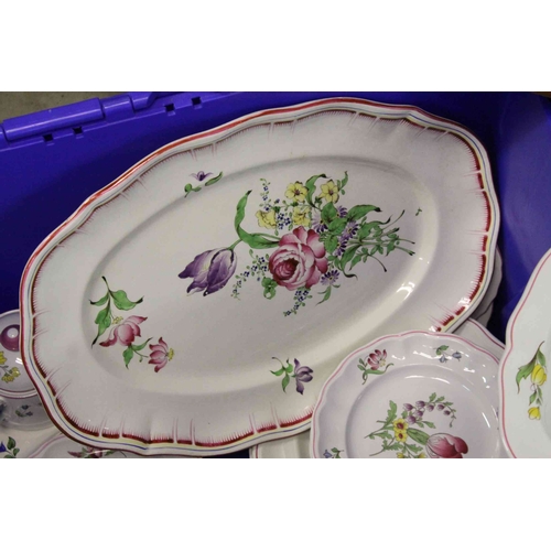 144 - Spode Luneville and Luneville Pottery Part Dinner / Breakfast Service comprising Lidded Tureen, Meat... 