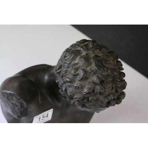 154 - 19th century French Patinated Bronze Bust of Apollo marked to back ' H. Jacquet Fils, Francfort Blei... 