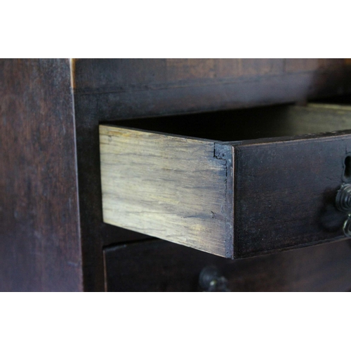 160 - Early 19th century Mahogany Apprentice Piece in the form of a Bow Fronted Chest of Drawers, 30cms wi... 