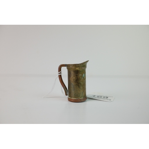 169 - Brass Trench Art Miniature Jug, 5cms high