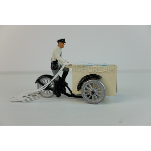 193 - Painted Metal Model of Morestone Ice Cream Trike, 6cms high