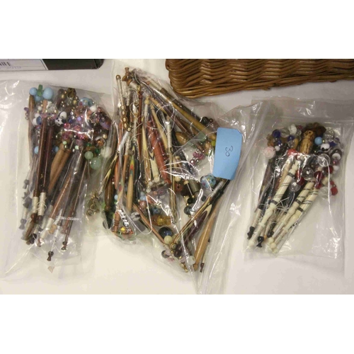 32 - Lace Making - Large Collection of Lace Making Items and Accessories including over 300 Bobbins, Need... 