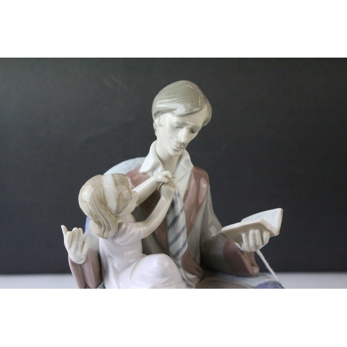 4 - Lladro Figure Group ' Daddy's Girl ', model no. 5584, 24cms high