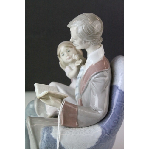 4 - Lladro Figure Group ' Daddy's Girl ', model no. 5584, 24cms high