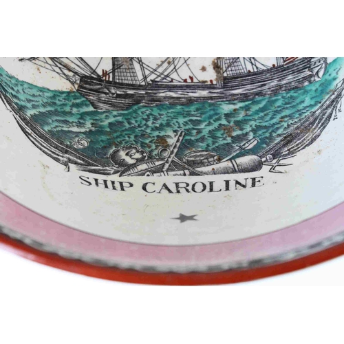 5 - Two 19th century Sunderland Pink Lustre Bowls ' Ship Caroline / The Shipwreck Arms ' and ' The Sailo... 