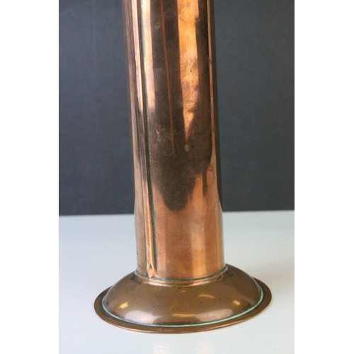 79 - W. Reeves & Co Brewers & Distillers London Copper Hop Measure, 34cms high