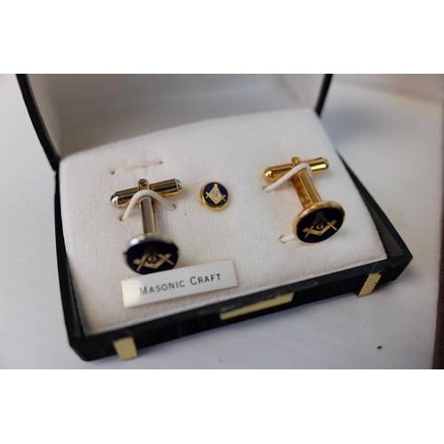 217 - Mixed Lot including Two Ronson Lighters, a Lighter and Purse Set, Cased Gold Plated Pen and Cufflink... 