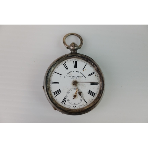 218 - Collection of Five Pocket Watches including Two Silver Cased (both a/f)  and a Waltham