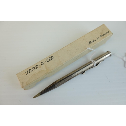 234 - Silver Hallmarked Yard-o-led Propelling Pencil, London 1945, boxed