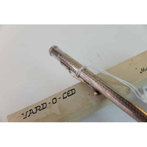 234 - Silver Hallmarked Yard-o-led Propelling Pencil, London 1945, boxed