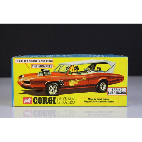 1002 - Boxed Corgi 277 The Monkees Monkeemobile diecast model, complete with all four figures, diecast in n... 