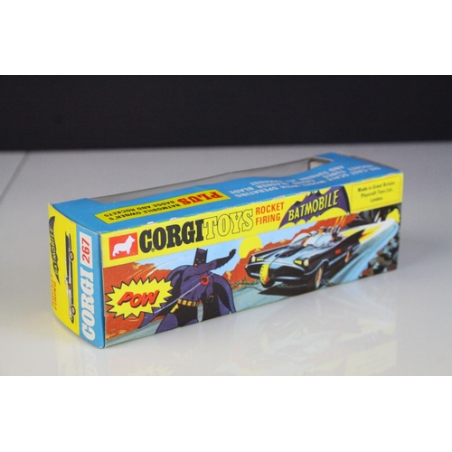 1003 - Boxed Corgi 267 Batmobile diecast model with Batman & Robin figures complete with secret instruction... 