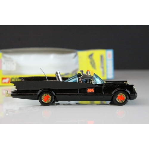 1005 - Boxed Corgi 267 Batmobile diecast model with Batman & Robin figures complete with secret instruction... 