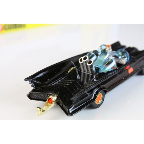 1005 - Boxed Corgi 267 Batmobile diecast model with Batman & Robin figures complete with secret instruction... 