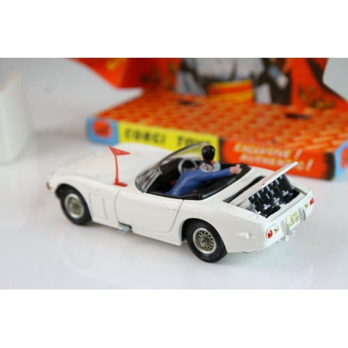 1007 - Boxed Corgi 336 James Bond Toyota 2000 GT diecast model, complete with both figures, secret instruct... 