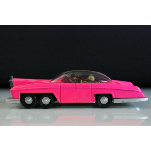 1008 - Boxed Dinky 100 Thunderbirds Lady Penelope's Fab 1 diecast model in fluorescent pink, complete with ... 