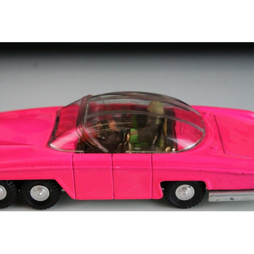 1008 - Boxed Dinky 100 Thunderbirds Lady Penelope's Fab 1 diecast model in fluorescent pink, complete with ... 