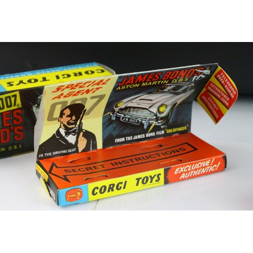 1012 - Boxed Corgi 261 James Bond 007 Aston Martin diecast model, complete with figures, unused missiles & ... 