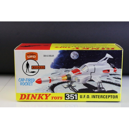 1013 - Boxed Dinky 351 Gerry Anderson's UFO SHADO UFO Interceptor diecast model, near mint / shop stock con... 