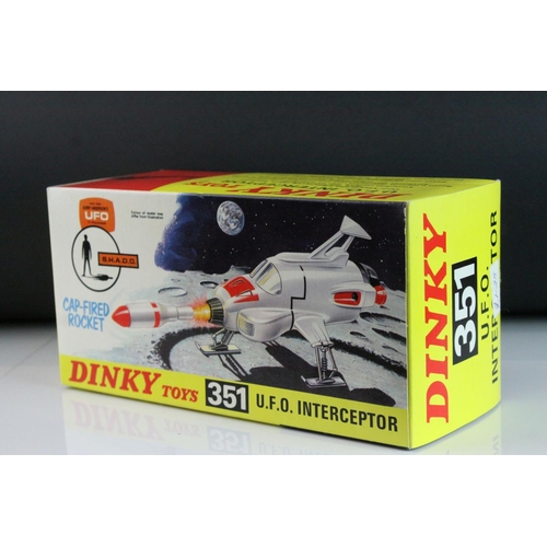 1013 - Boxed Dinky 351 Gerry Anderson's UFO SHADO UFO Interceptor diecast model, near mint / shop stock con... 