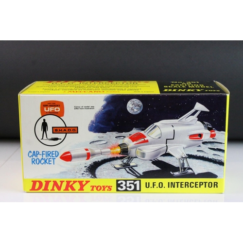 1013 - Boxed Dinky 351 Gerry Anderson's UFO SHADO UFO Interceptor diecast model, near mint / shop stock con... 