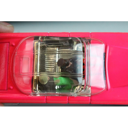 1014 - Boxed Dinky 100 Thunderbirds Lady Penelope's FAB 1 fluorescent pink diecast model, complete with inn... 