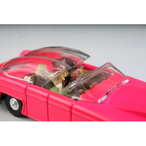 1014 - Boxed Dinky 100 Thunderbirds Lady Penelope's FAB 1 fluorescent pink diecast model, complete with inn... 