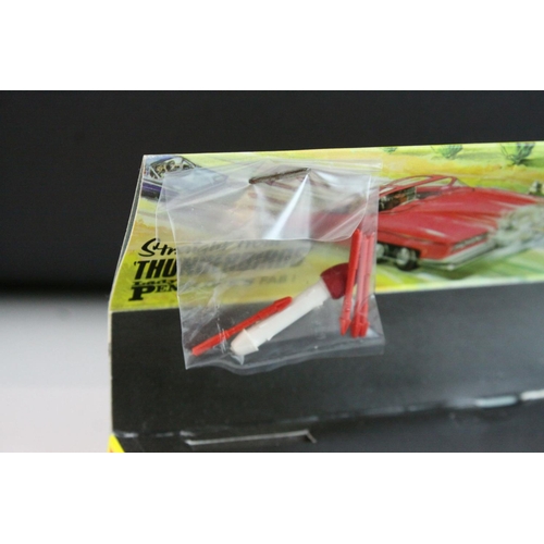 1014 - Boxed Dinky 100 Thunderbirds Lady Penelope's FAB 1 fluorescent pink diecast model, complete with inn... 