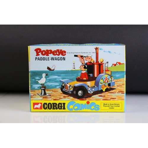 1017 - Boxed Corgi Comics 802 Popeye Paddle-Wagon complete and near mint / shop stock condition, only minor... 